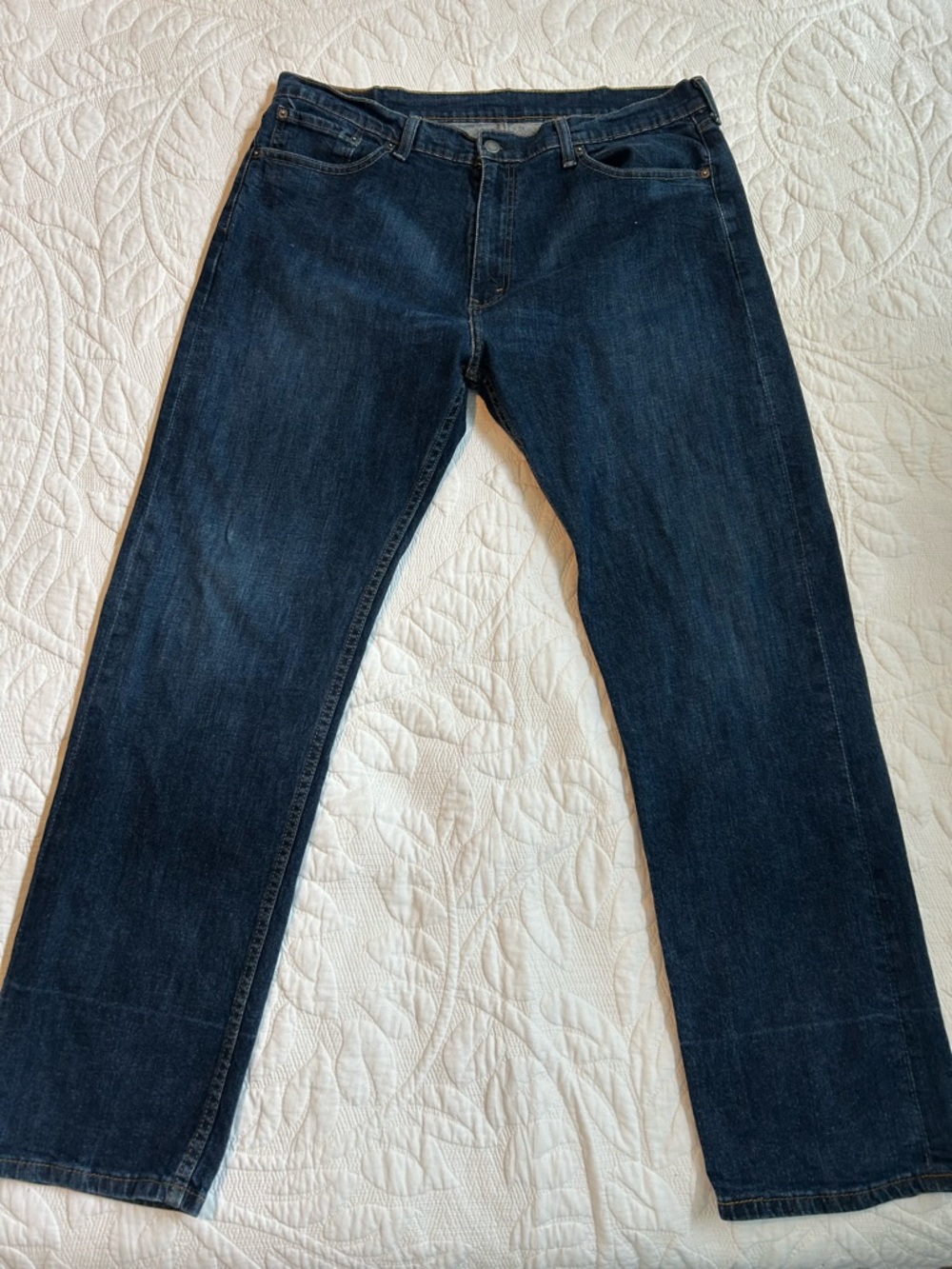 Levi's 505 Straight Fit Dark Blue Jeans